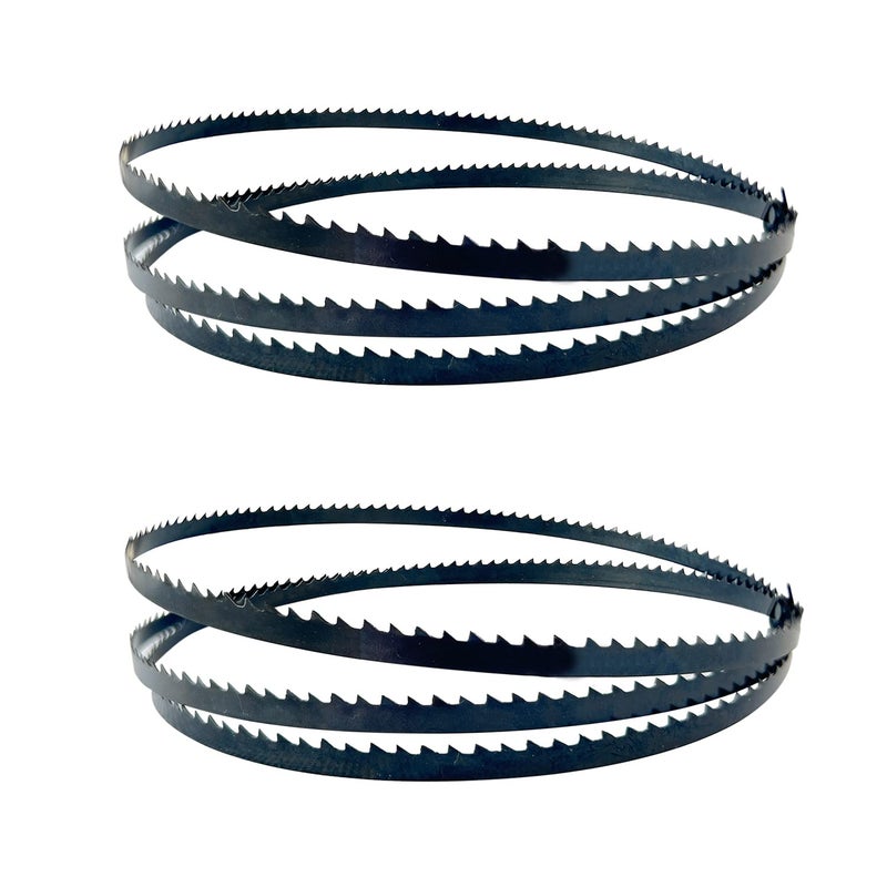 FOXBC 80 Inch x 1/4 Inch x 6 TPI Bandsaw Blades for Sears Craftsman 12" bandsaw - 2 Pack - Image 1